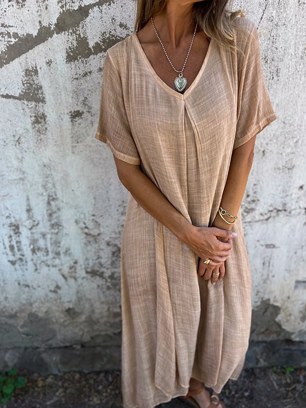 Melanie™ | Cotton and Linen Summer Dress