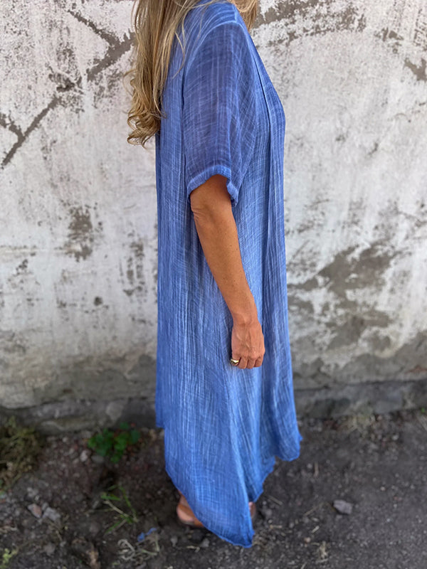 Melanie™ | Cotton and Linen Summer Dress