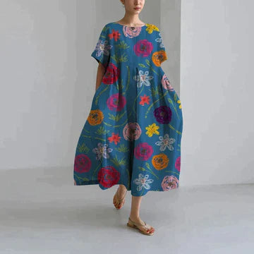 Lourdes™ | Dress With Floral Pattern